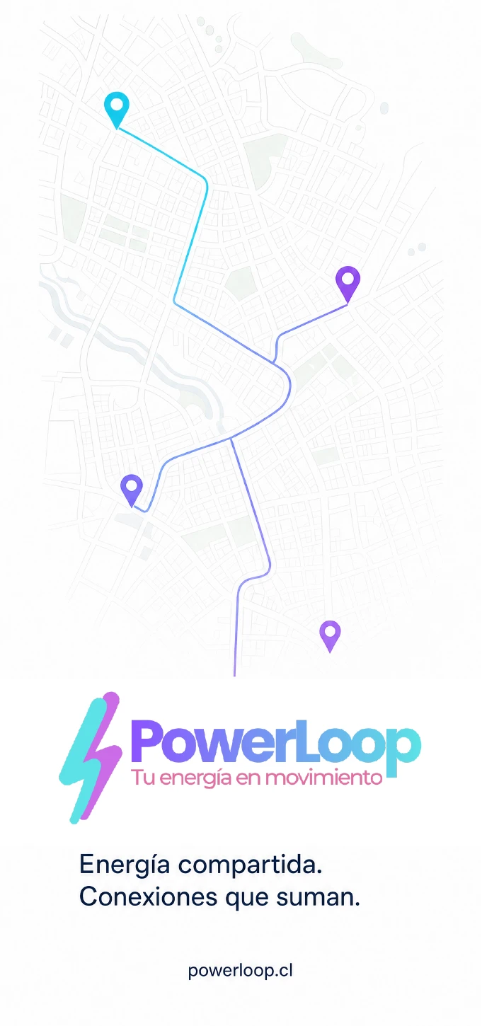 Batería PowerLoop con mapa de conexiones y logo original